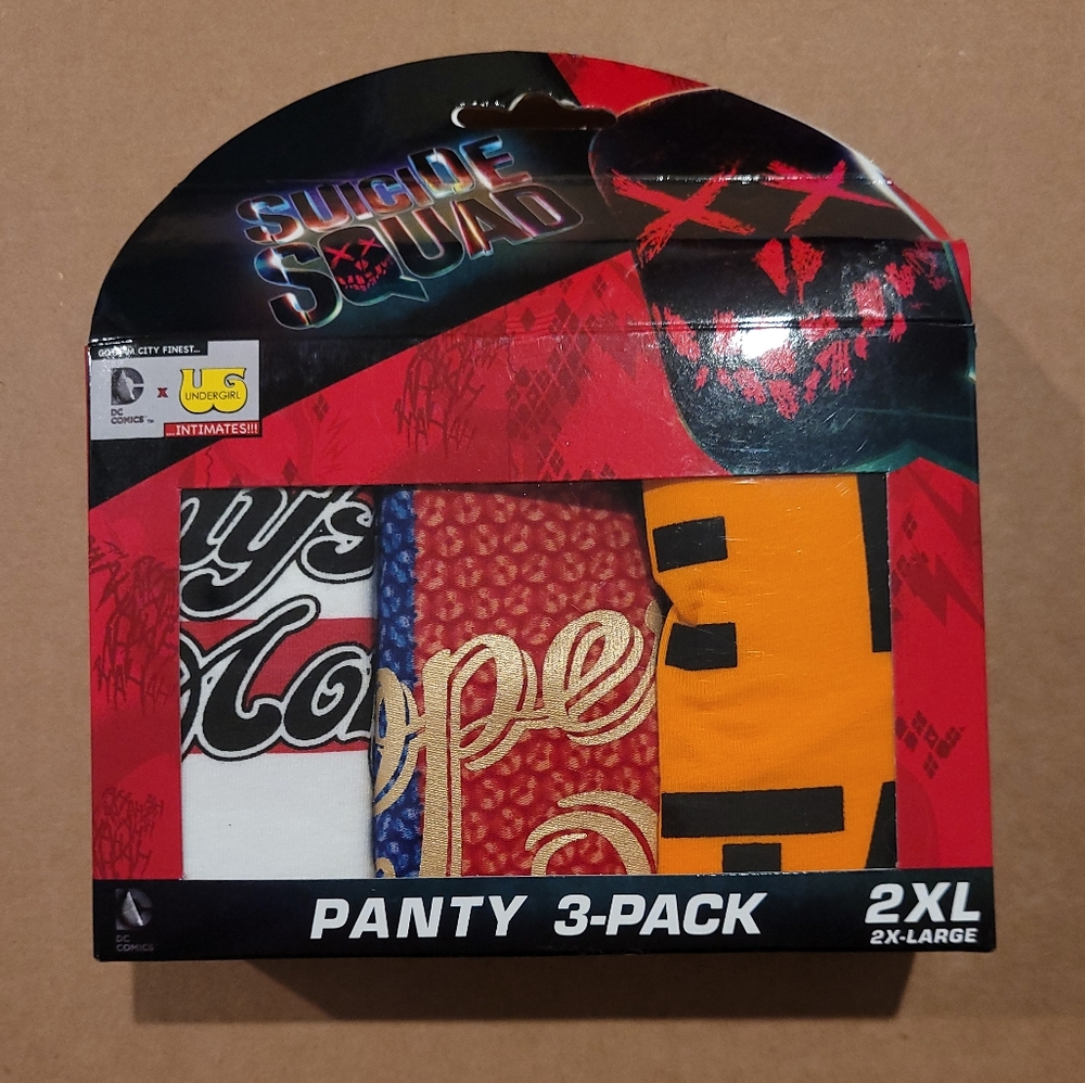 NIB Suicide Squad Panties 2x HTF